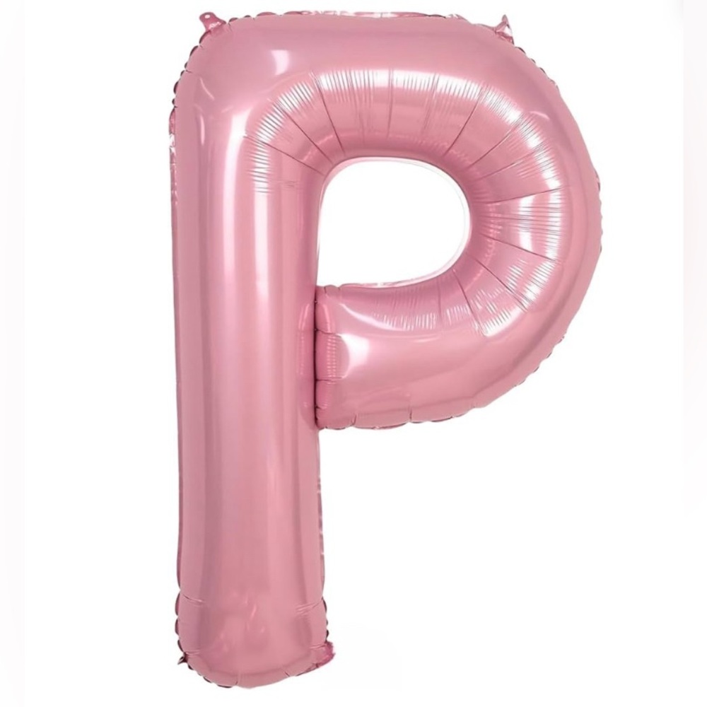 Pink Balloon Letter 'P'